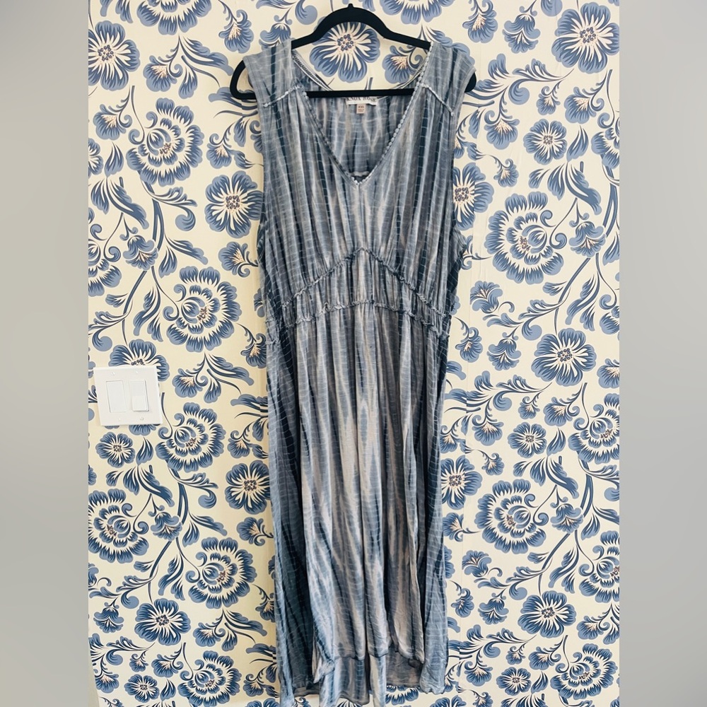 NWOT Flattering Knox Rose Tie-Dye Midi Dress XXL